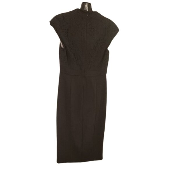 CHIC by Jacob sheath dress black lace overlay ponte knit Size XS - Picture 5 of 9